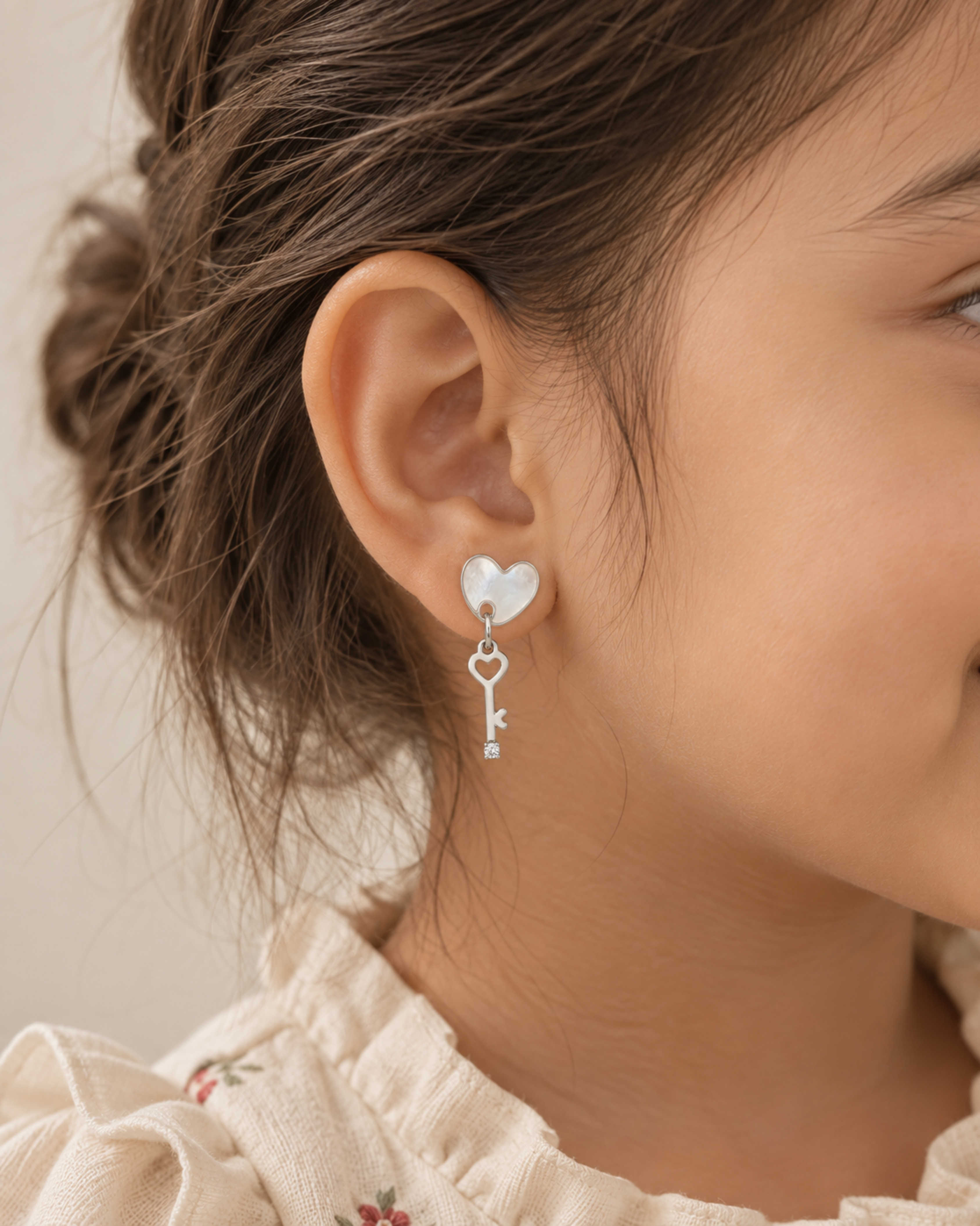 The Secret Garden Key Earrings