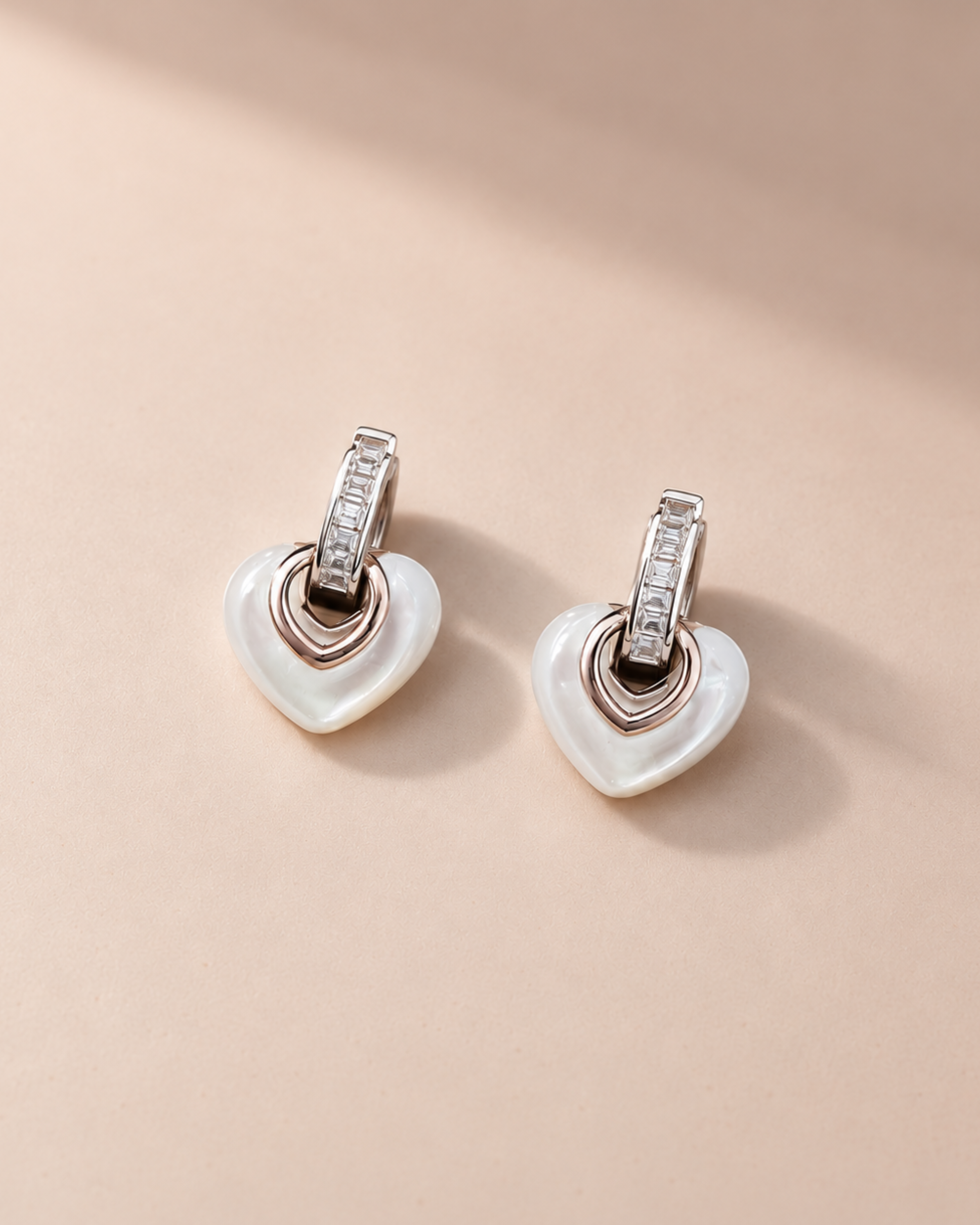 Lumina MOP Heart Earrings