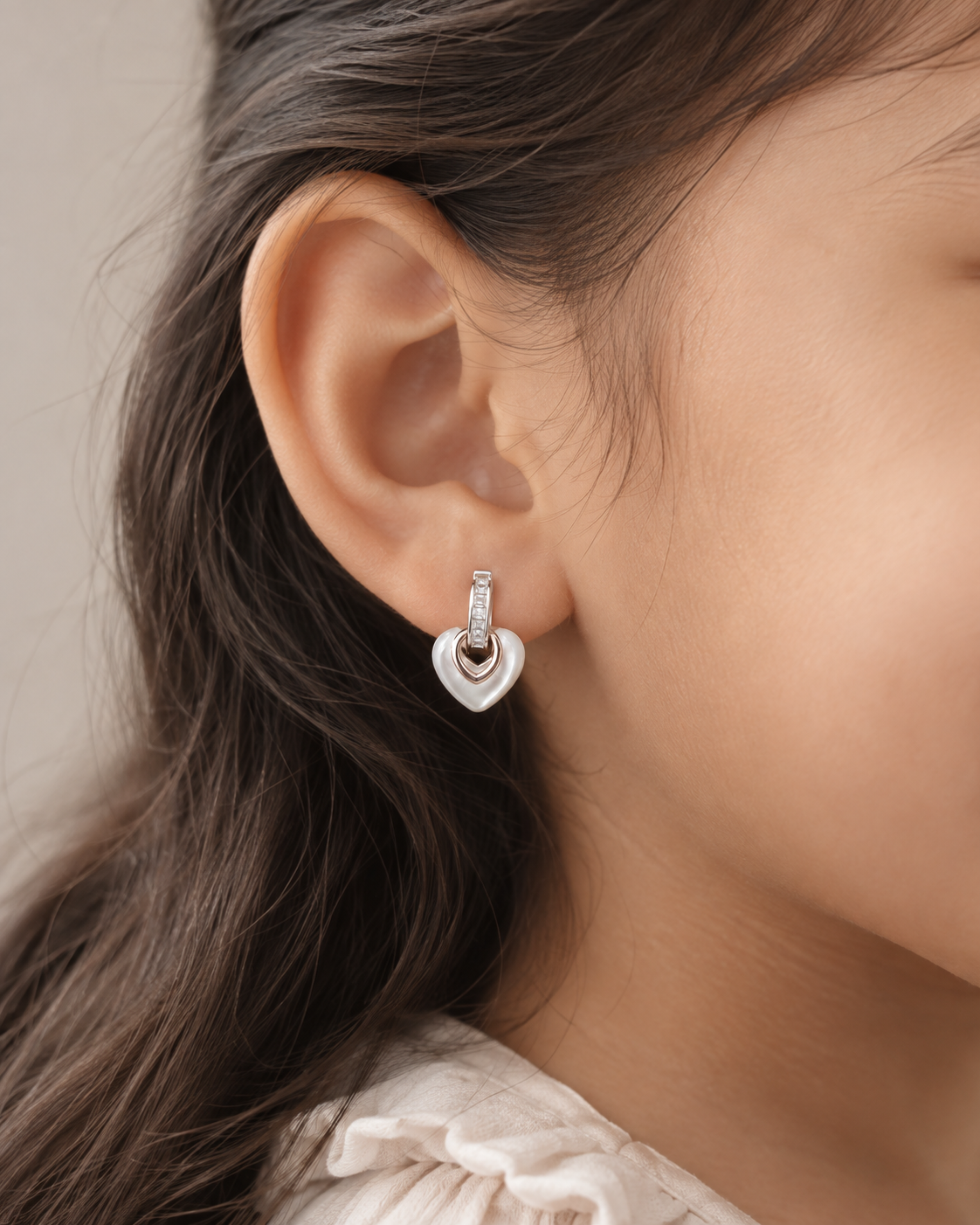 Lumina MOP Heart Earrings