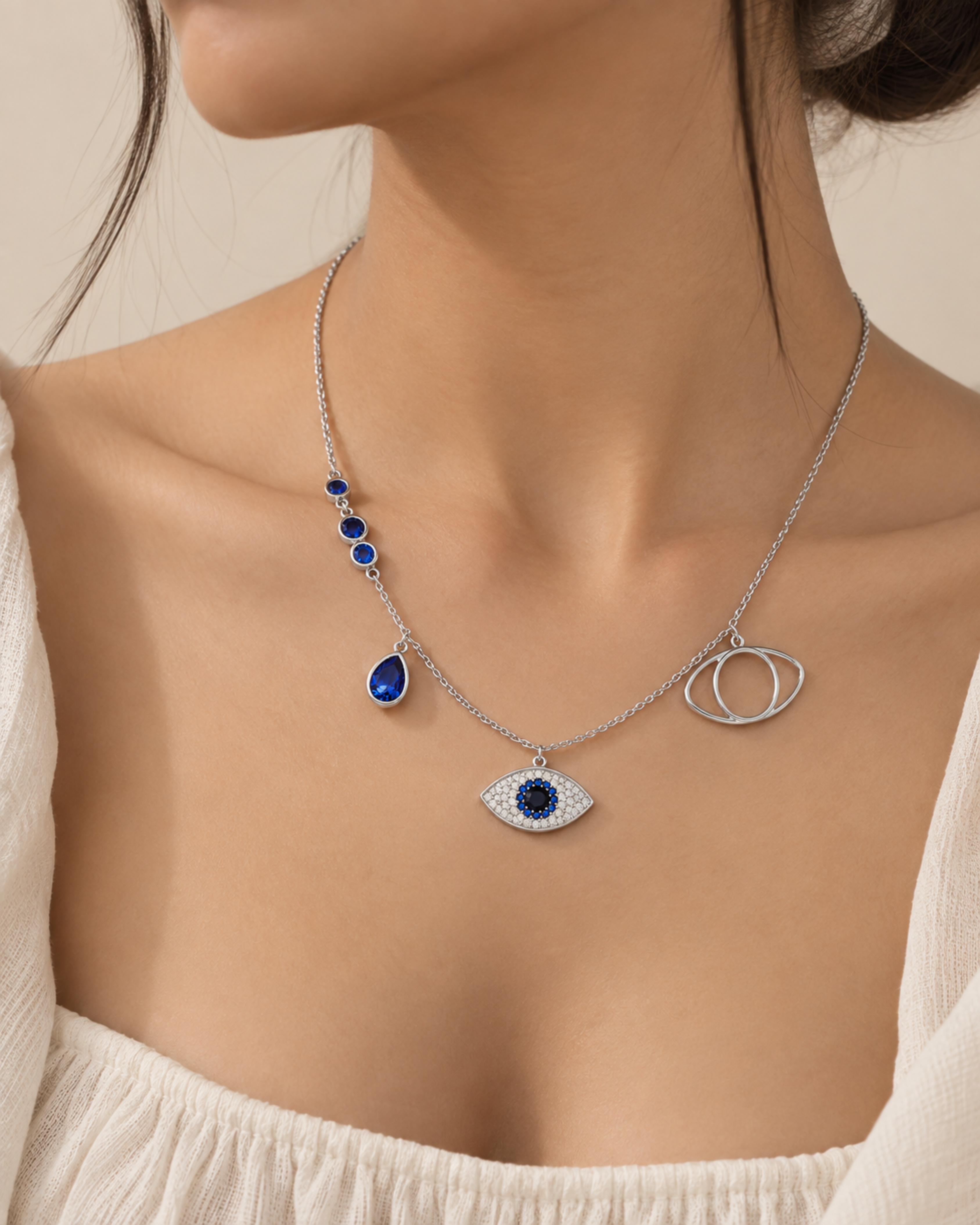 Aurelia Evil Eye Solitaire Chain