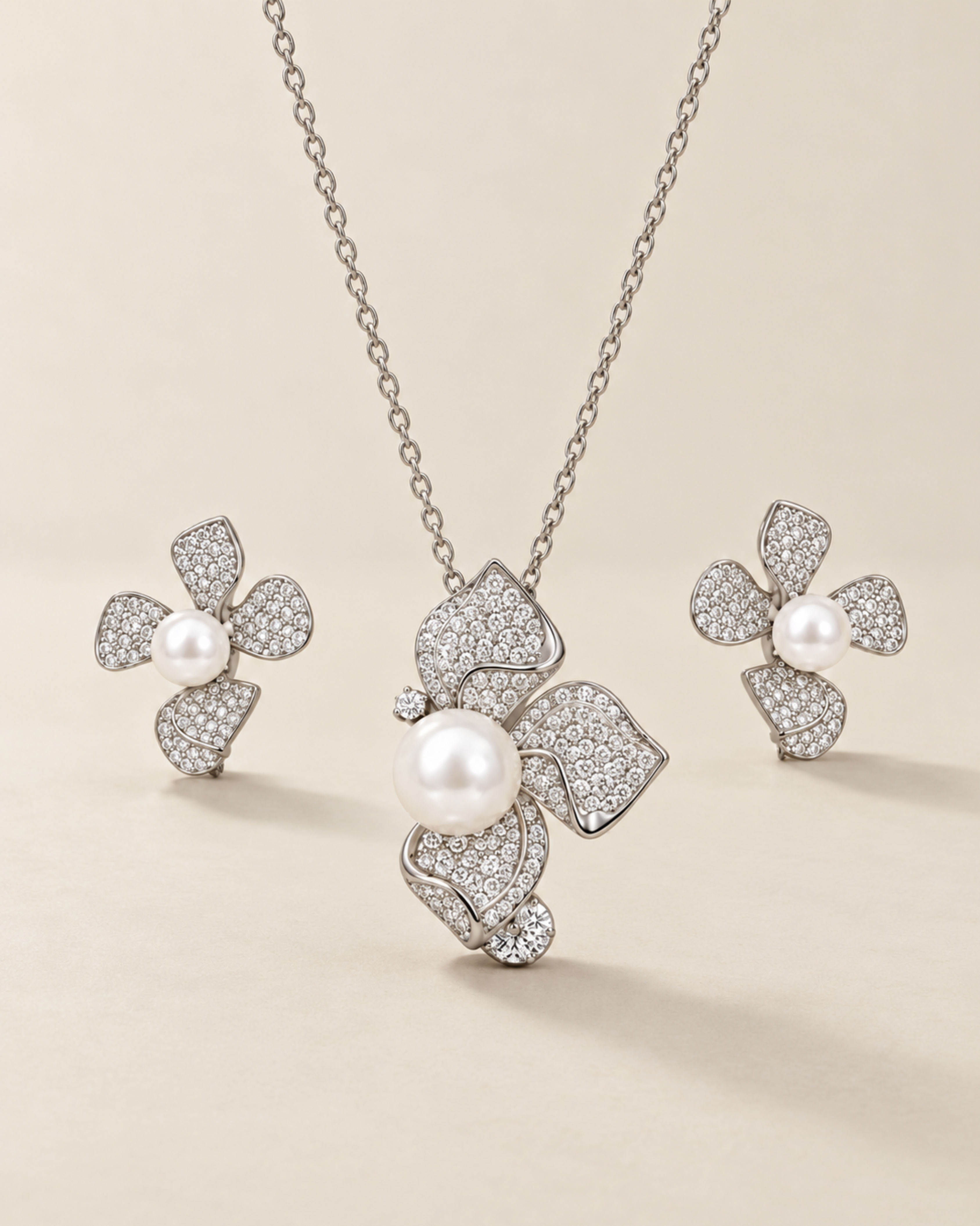 Botanica Blossom Pearl Pendant Set