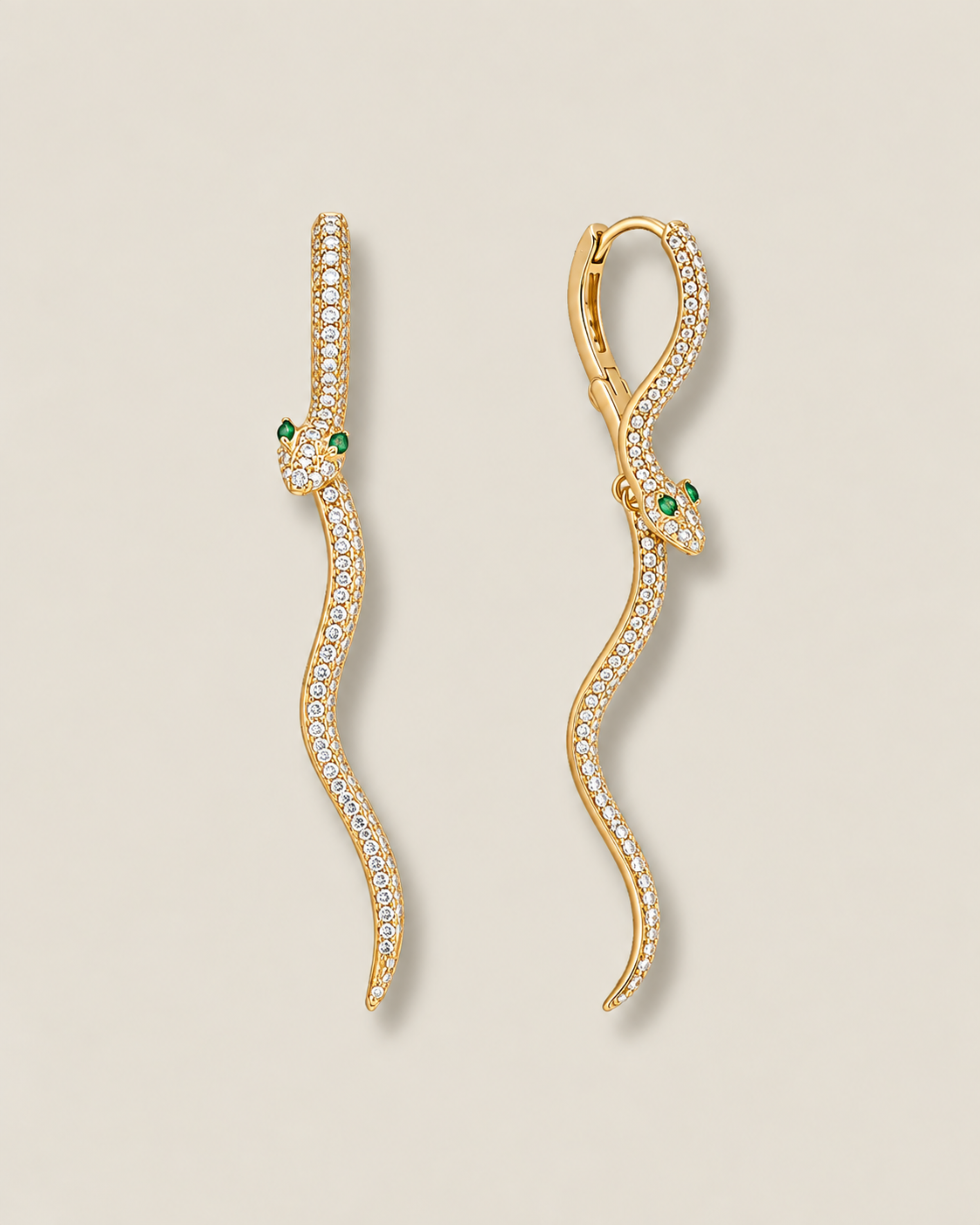 The Golden Medusa Dangles