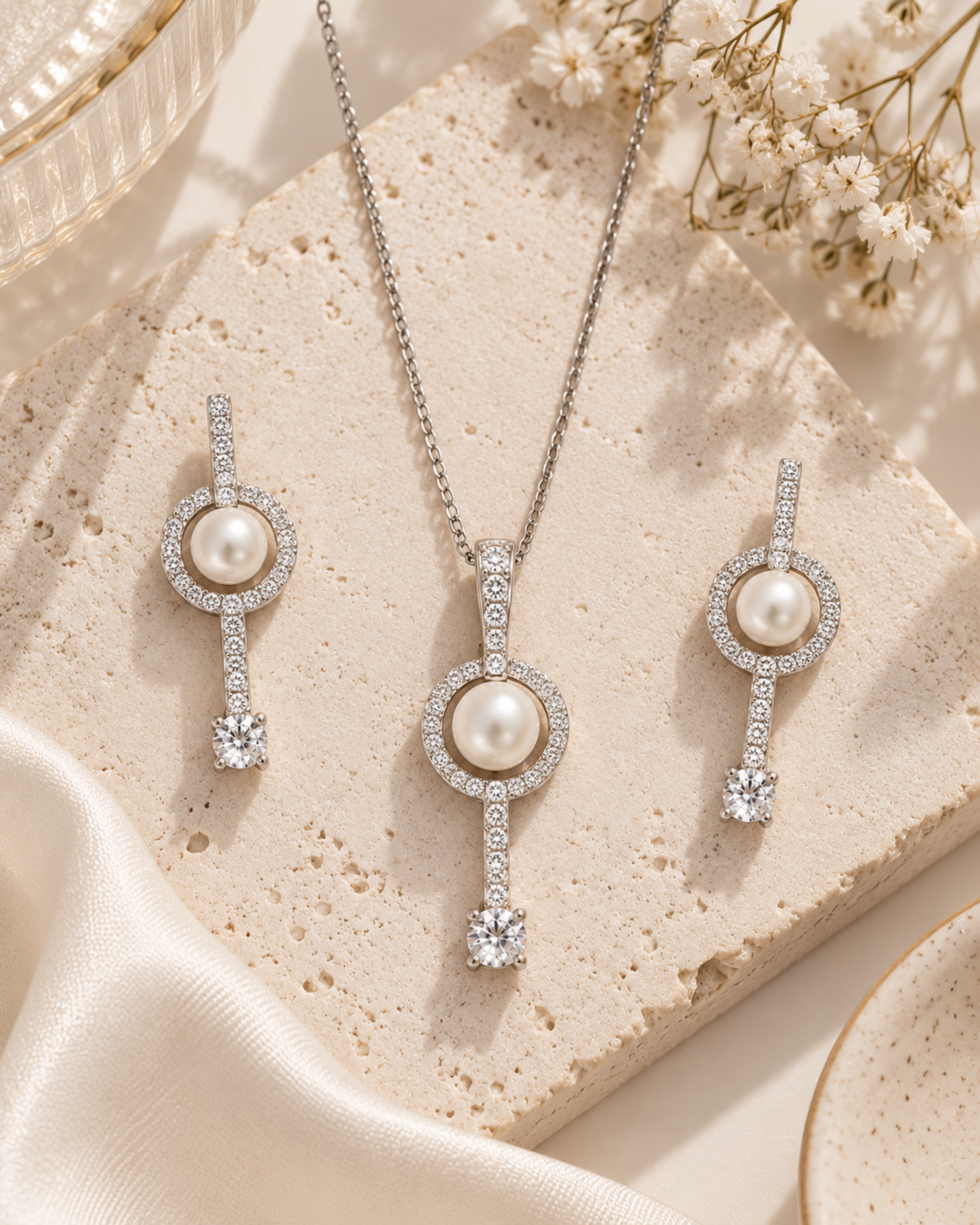 Isla Pearl Pendant Set
