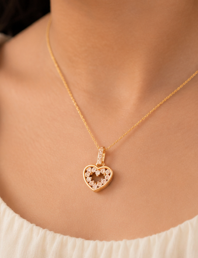 Little Love Heart Pendant Set